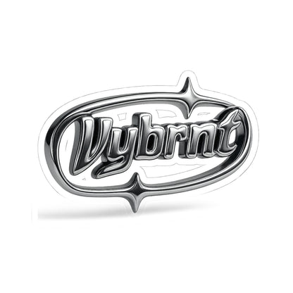 Vybrnt Chrome Logo-Stickers