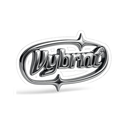 Vybrnt Chrome Logo-Stickers