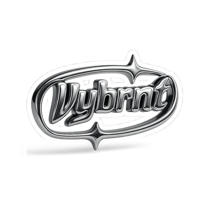Vybrnt Chrome Logo-Stickers