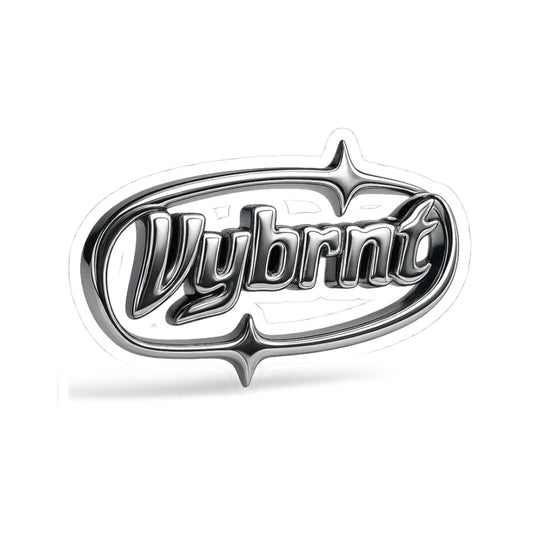 Vybrnt Chrome Logo-Stickers