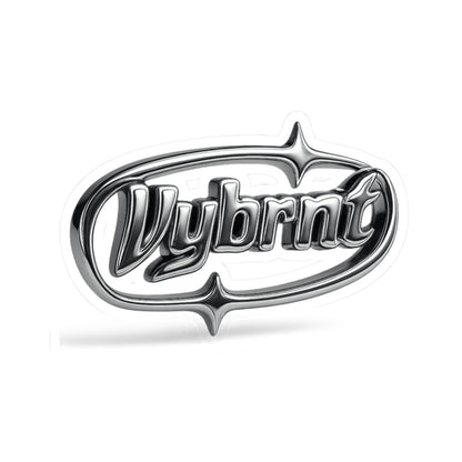 Vybrnt Chrome Logo-Stickers