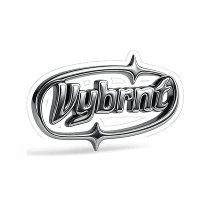 Vybrnt Chrome Logo-Stickers